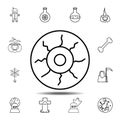 Eye icon. Simple outline vector element of Halloween icons set for UI and UX, website or mobile application Royalty Free Stock Photo