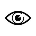 Eye icon symbol vector. Mail Icon Symbols vector. symbol for web site Computer and mobile vector. Royalty Free Stock Photo