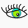 Eye Icon Vector Design Template. Pixel perfect vector graphics