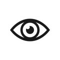 Eye icon. Vector illustration. Royalty Free Stock Photo