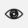 Eye icon. Vector illustration. Royalty Free Stock Photo