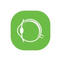 eye icon. Vector illustration. Organ icon vector Royalty Free Stock Photo