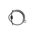 eye icon. Vector illustration. Organ icon vector Royalty Free Stock Photo