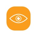 eye icon. Vector illustration. Organ icon vector Royalty Free Stock Photo