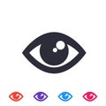 Eye icon, vector symbol Royalty Free Stock Photo