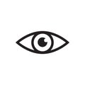 Eye icon vector symbol for graphic design, logo, web site, social media, mobile app, ui illustration Royalty Free Stock Photo