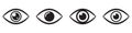 Eye icon, vector symbol isolated Royalty Free Stock Photo