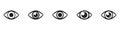 Eye icon, vector symbol isolated. Royalty Free Stock Photo