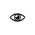 Eye icon, vector symbol isolated Royalty Free Stock Photo