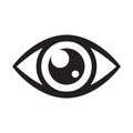 Eye icon, vector symbol isolated. Royalty Free Stock Photo