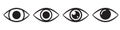 Eye icon, vector symbol isolated. Royalty Free Stock Photo