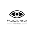 eye icon and vision design logo isolated sign symbol vector Intuition and spirituality Royalty Free Stock Photo