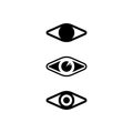 eye icon and vision design logo isolated sign symbol vector Intuition and spirituality Royalty Free Stock Photo