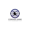 eye icon and vision design logo isolated sign symbol vector Intuition and spirituality Royalty Free Stock Photo