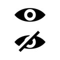 See and unsee eye icon