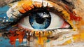 Colorful Eye Painting: Epic Portraiture With Abstract Brushstrokes