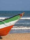 Eye of an Indian fishing boat