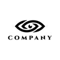 Eye infinity logo design Royalty Free Stock Photo