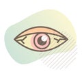 Eye Irritant - Pink Eye - Icon Royalty Free Stock Photo