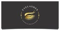 Eye lashes logo design concept Premium Vector Royalty Free Stock Photo