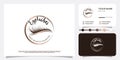 Eye lashes logo design with creative modern concept Premium Vector idea design Royalty Free Stock Photo