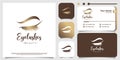 Eye lashes logo design with creative modern concept Premium Vector idea design Royalty Free Stock Photo