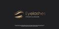 Eye lashes logo design with creative modern concept Premium Vector idea design Royalty Free Stock Photo