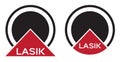 Eye lasik icon , logo and vector
