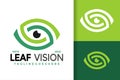 Eye Leaf Vision Logo Design Vector Illustration Template Royalty Free Stock Photo