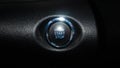 Eye-level view, engine start and stop button Royalty Free Stock Photo