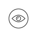 Eye line icon Royalty Free Stock Photo