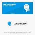 Eye, Location, Map, Pointer SOlid Icon Website Banner and Business Logo Template