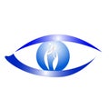 Eye logo.