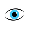 Eye logo vector icon eps10. Eye care icon.