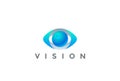 Eye Logo Vision 3D design vector. Security Optic L