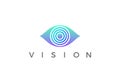 Eye Logo Vision design vector. Security Optic Lens