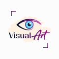 Eye logo. Visual concept on white background