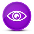 Eye luxurious glossy purple round button abstract Royalty Free Stock Photo