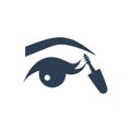 Eye Makeup Application Icon Royalty Free Stock Photo