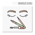 Eye makeup color icon Royalty Free Stock Photo