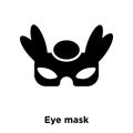 Eye mask icon vector isolated on white background, logo concept Royalty Free Stock Photo