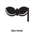 Eye mask icon vector isolated on white background, logo concept Royalty Free Stock Photo