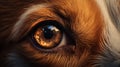 Super Realistic Dog Eye Illustration In Cryengine Style