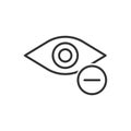 Eye Minus Icon Royalty Free Stock Photo