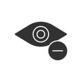 Eye Minus Icon Royalty Free Stock Photo