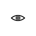 Eye money logo template vector Royalty Free Stock Photo