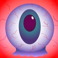 eye, monster, halloween, illustration, vector Royalty Free Stock Photo