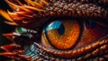 eye of a mythical dragon, fantastic very close up macro mystical