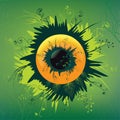 Eye of Nature. vector illustration