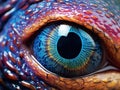 Ai Generated illustration Wildlife Concept of Eye of Octopus Royalty Free Stock Photo